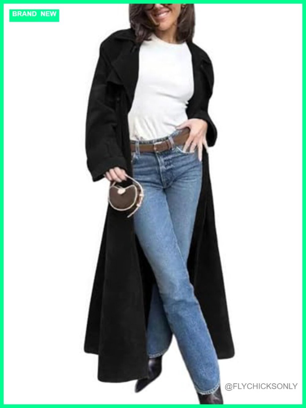 Faux Suede Maxi Trench Coat Double Breasted Belted Overcoat
